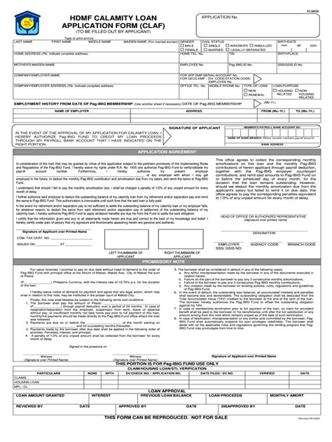 pag-ibig calamity loan form 2023|CALAMITY LOAN APPLICATION FORM (CLAF) HQP .